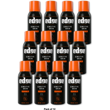 Edge Shave Gel Sensitive Skin With Aloe 2.75Oz (Pack of 12)