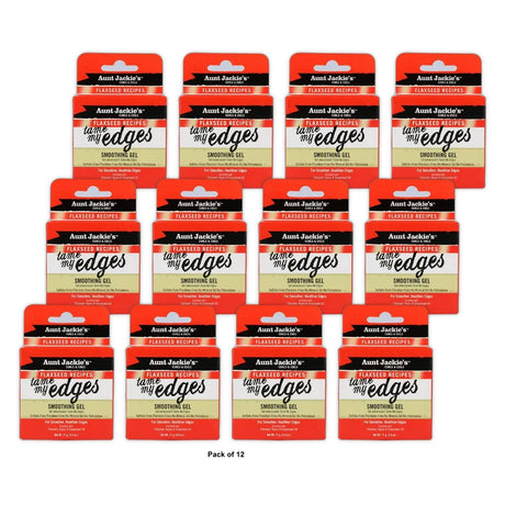 Aunt Jackie s Tame My Edges Smoothing Gel Flaxseed Recipes - 2.5 oz (Pack of 12)