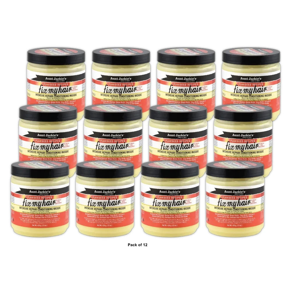 House of Cheatham Aunt Jackies Curls & Coils Conditioning Masque 15 oz (Pack of 12)