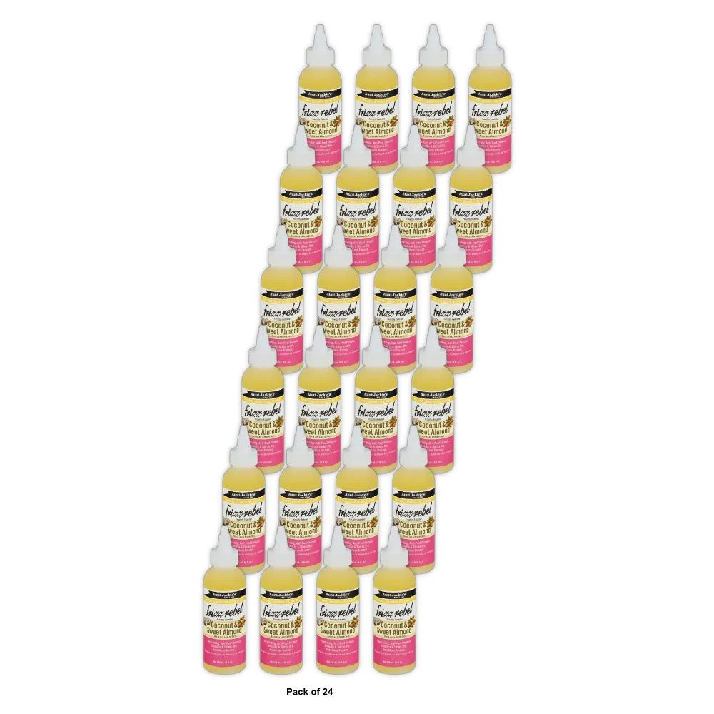 Aunt Jackie s Frizz Rebel Coconut & Sweet Almond 4.0 FL OZ (Pack of 24)