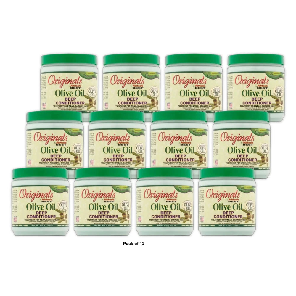 Originals by Africa s Best Olive & Shea Deep Conditioner Masque Dry Damaged Hair 15 Oz (Pack of 12)
