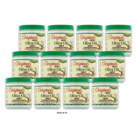 Originals by Africa s Best Olive & Shea Deep Conditioner Masque Dry Damaged Hair 15 Oz (Pack of 12)