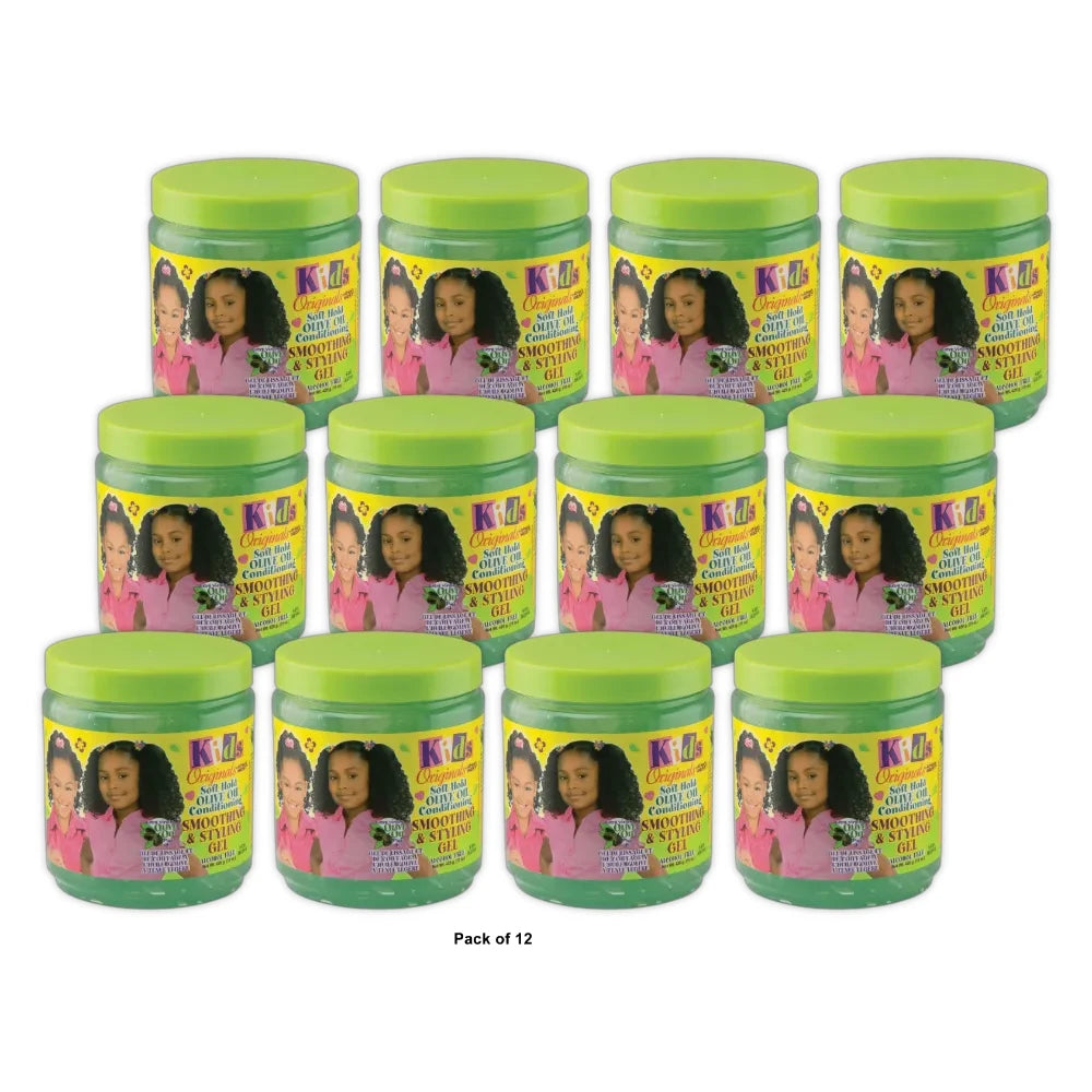 Africa's Best Kids Originals Soft Hold Olive Oil Conditioning Smoothing & Stylin 15 Oz (Pack of 12)