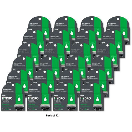 Schick Hydro 5 Blade Comfort Sensitive Refill 0.16Oz (Pack Of 72)