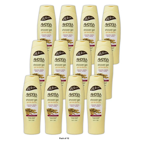 Avena Bath & Shower Gel Moisturizing and Softness Unisex Oatmeal Scent All S 25.5. Oz (Pack of 12)