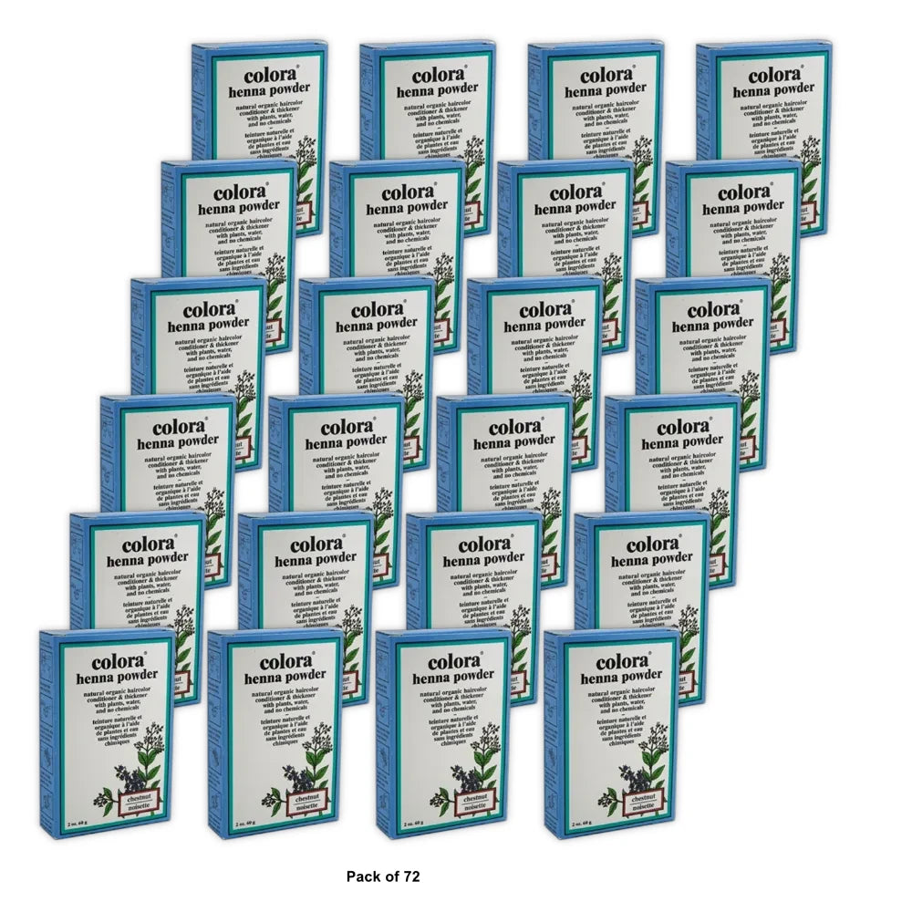 Colora Henna Powder Hair Color Chestnut 2 oz (Pack of 72)