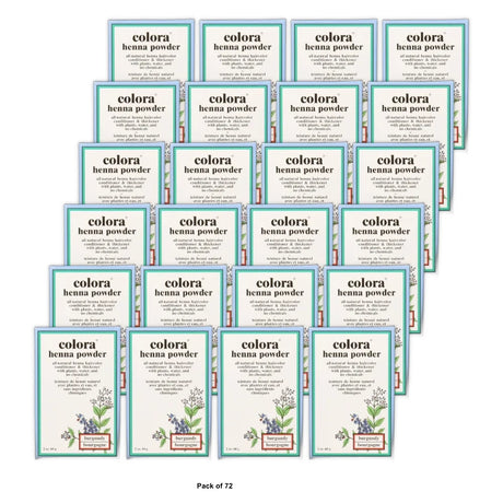 Colora Henna Powder - Natural Organic Haircolor ( Burgundy - 2 oz) (Pack of 72)