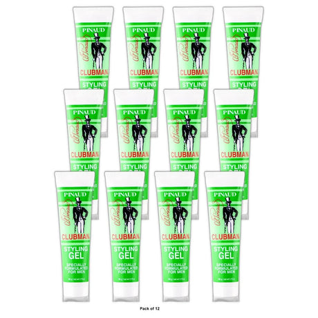 Clubman Pinaud Styling Gel Hair Groom for Men, 3.75-Ounce (Pack of 6) 4 Oz