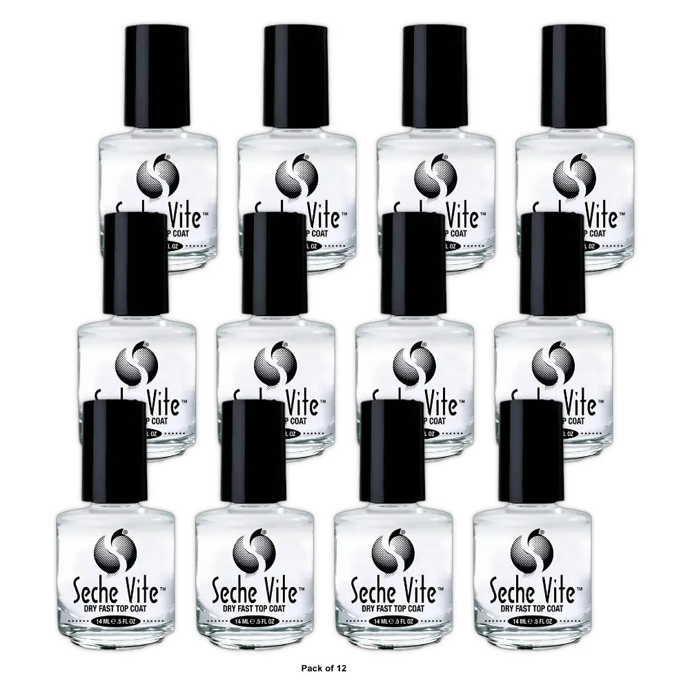 Seche Vite Dry Fast Clear Top Coat - 0.5 fl oz (Pack of 24)