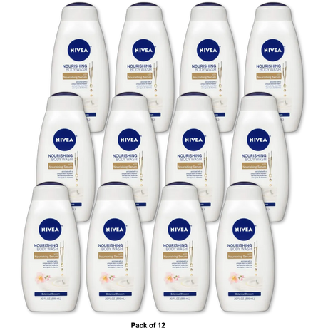 Nivea Nourishing Body Wash Blossom Care 20Oz (Pack of 12)