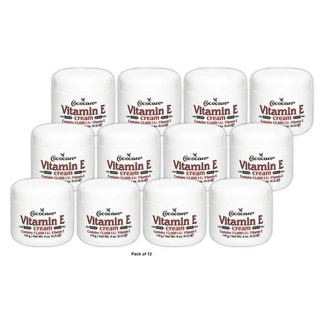 Cococare Vitamin E Cream 4 Oz (Pack of 12)
