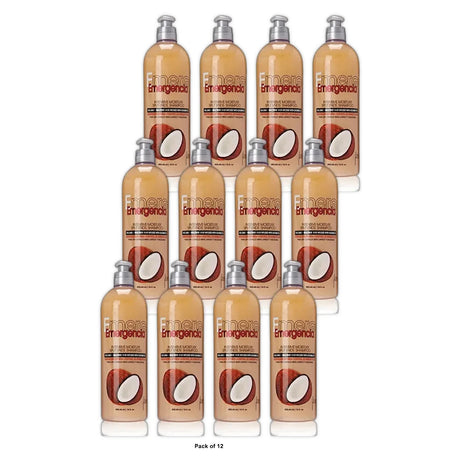 Toque Magico Emergencia Intensive Moisture Split Ends Shampoo, Coconut, Ounce 16. Oz (Pack of 12)