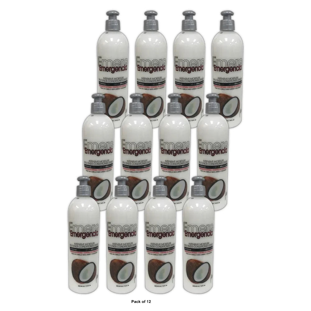 Toque Magico Emergencia (Coconut) Intensive Moisture Split Ends Conditioner 16. Oz (Pack of 12)