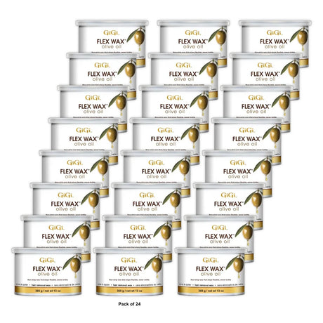 GiGi Olive Oil Flex Wax Hair Removal Wax 13 oz (Pack of 24)
