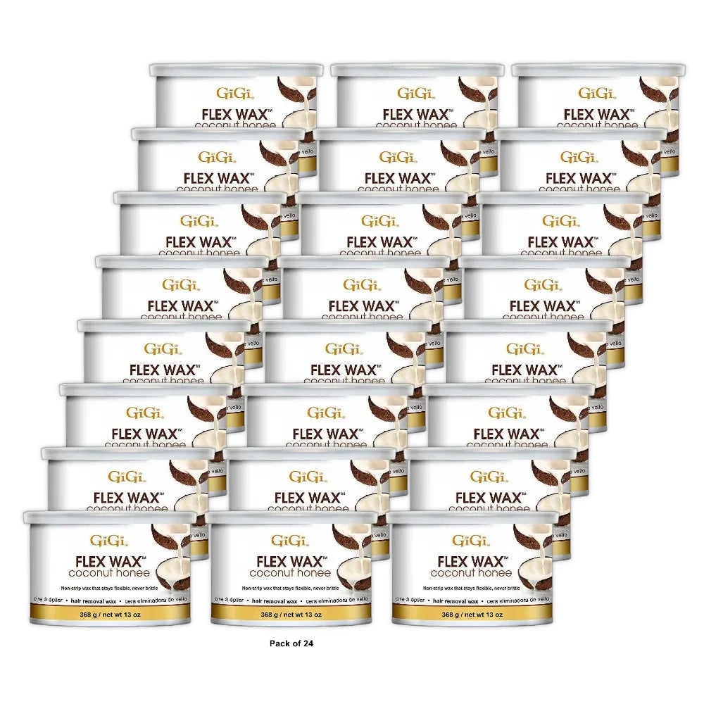 GiGi Flex Wax Coconut Honee Wax - 13 oz (Pack of 24)