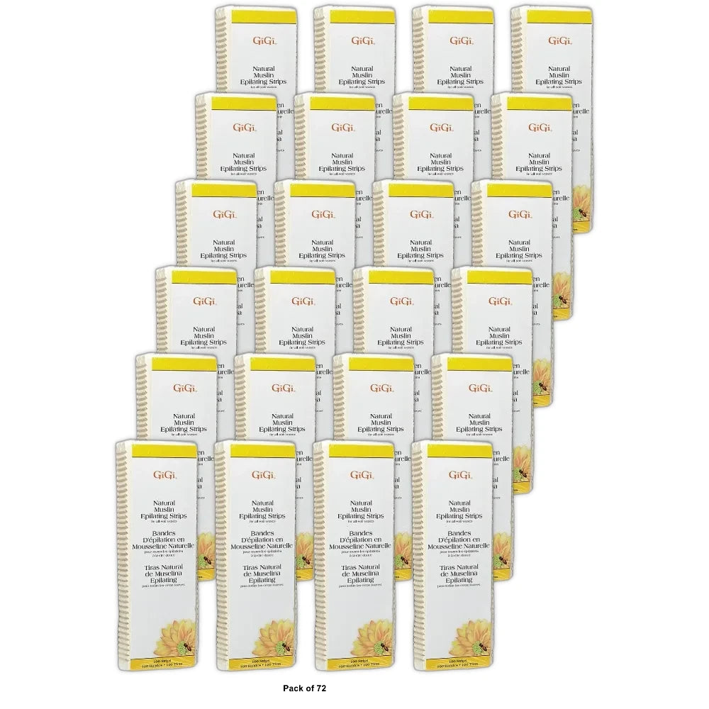 Gigi Natural Muslin Strips Large 100 Pack