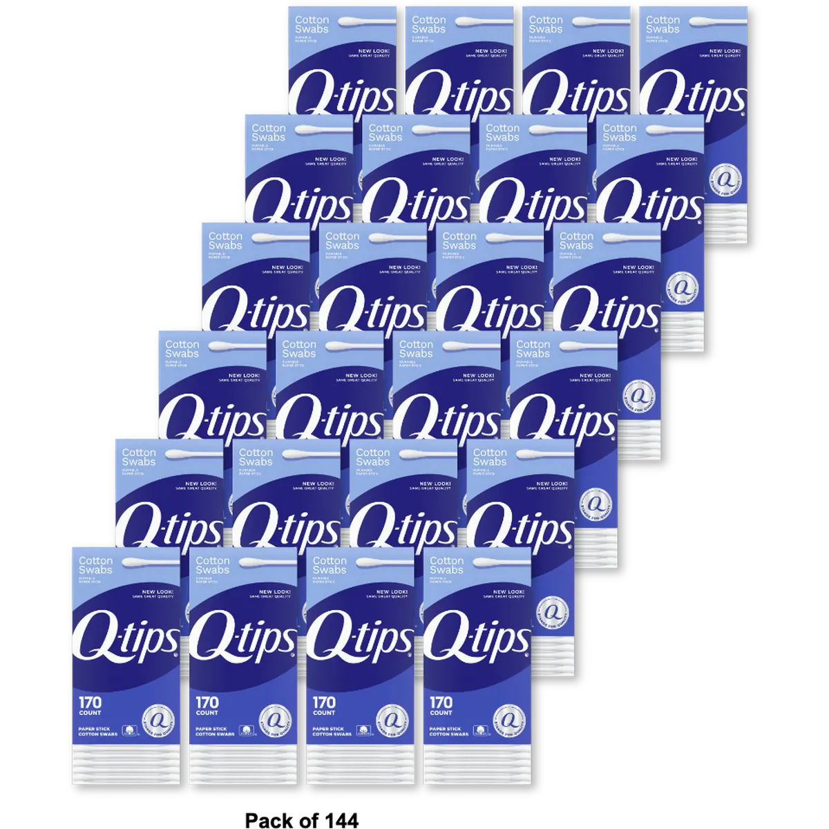 Q-Tips Cotton Swabs For Clean Ears 3.36oz (Pack of 144)