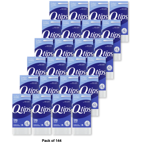 Q-Tips Cotton Swabs For Clean Ears 3.36oz (Pack of 144)