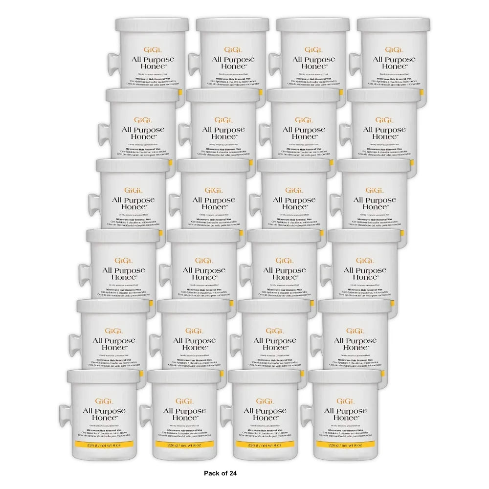 GiGi All Purpose Honee Wax Microwave Formula 8 oz (Pack of 24)