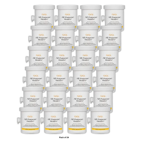 GiGi All Purpose Honee Wax Microwave Formula 8 oz (Pack of 24)
