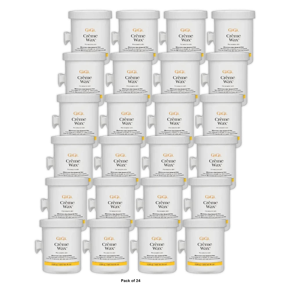 Gigi Creme Wax Microwave 8 oz (Pack of 24)