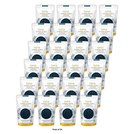 Gigi Soothing Azulene Hard Wax Beads - 14 oz (Pack of 24)