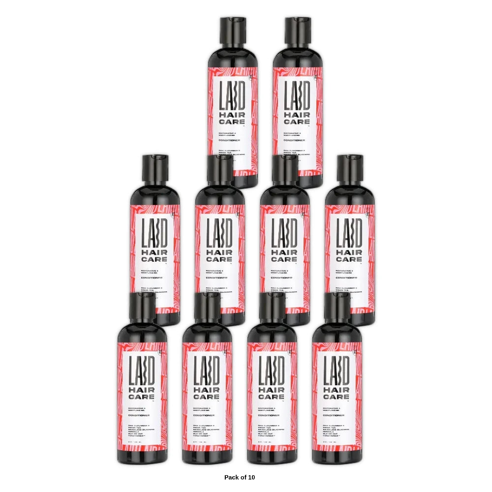 LAID Hair Care Pink Cucumber & Green Tea Silkening Formula Silk Me Out Condition 8 Oz (Pack of 10)
