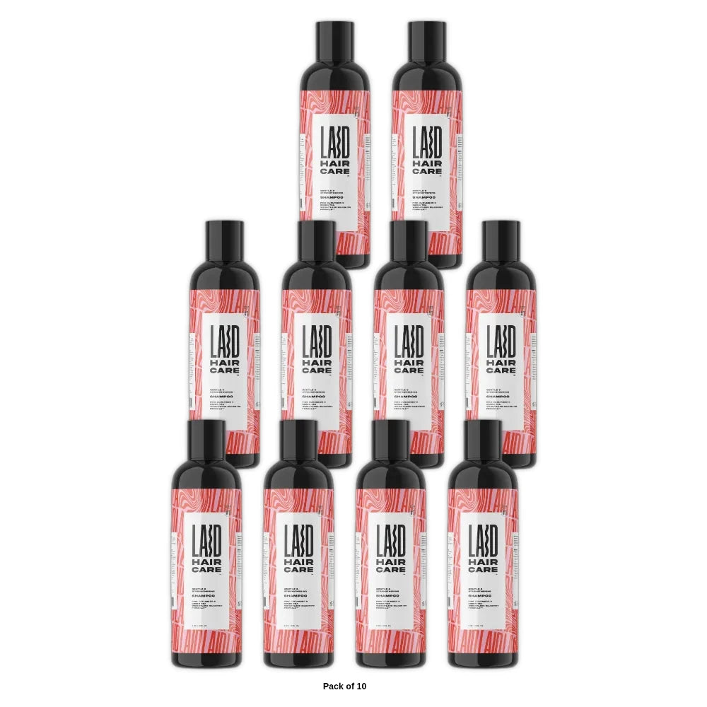LAID Hair Care Pink Cucumber & Green Tea Weightless Silkening Silk Me Out Shampo 8 Oz (Pack of 10)