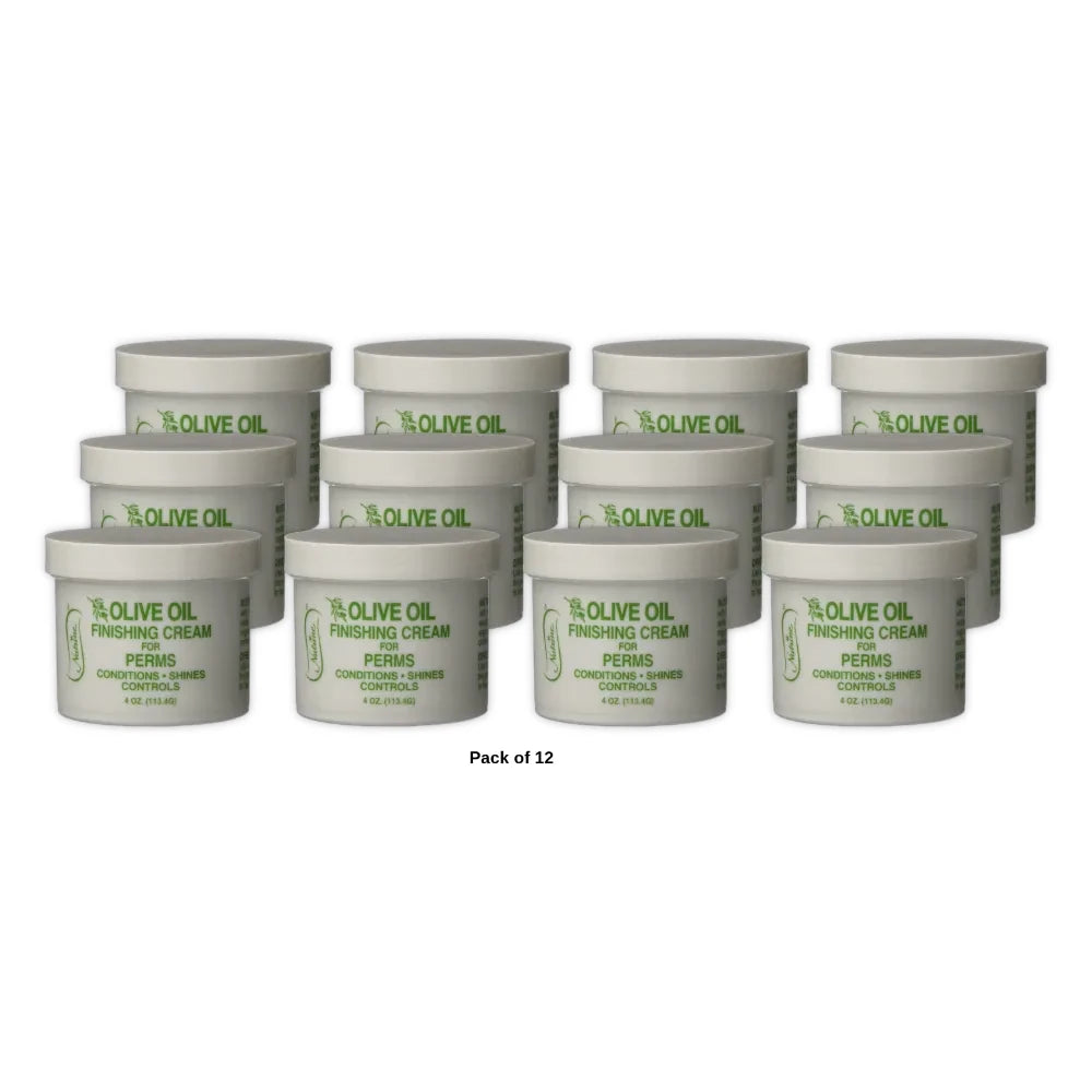 Nutrine Olive Oil Finishing Hair Cream For Perms 4 Oz (Pack of 12)