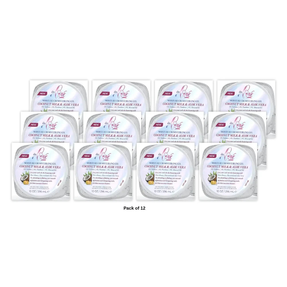 en Love Moisture Crush Curling Gel Coconut Milk & Aloe Vera  10 Oz (Pack of 12)