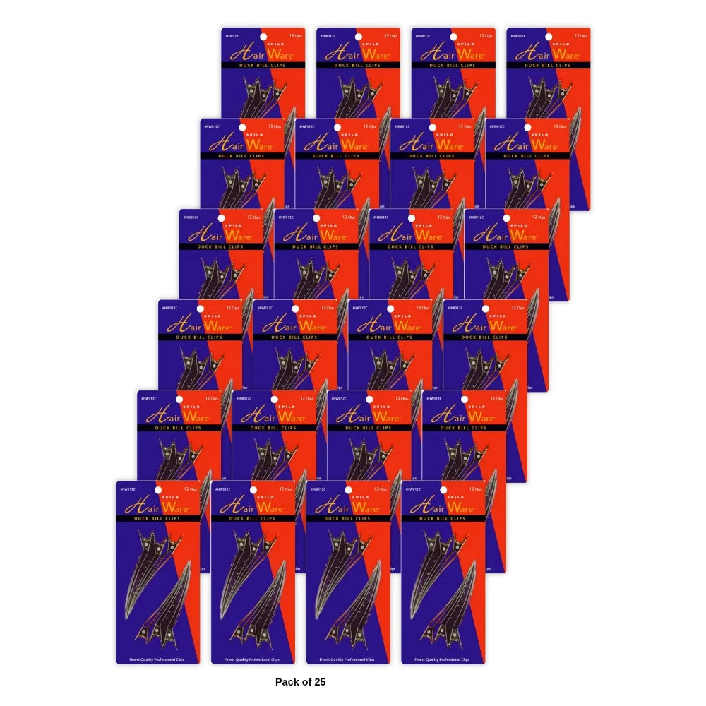 Duck Bill Clips 24 Count Brand (Pack of 25)