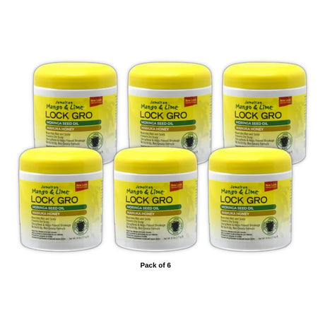 Lock Gro By Jamaican Mango & Lime Hair Care 6 Oz  (Pack of 6)