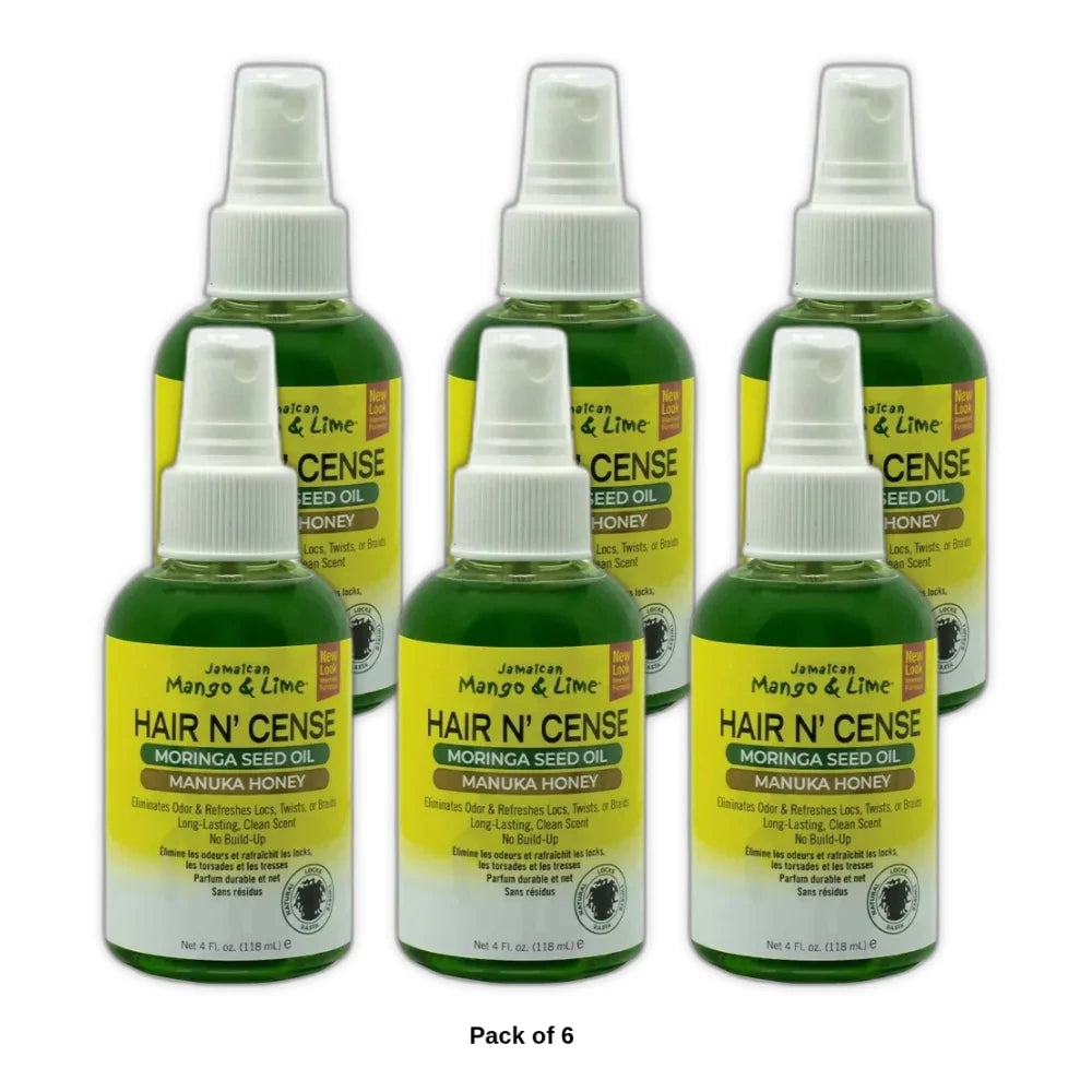 Jamaican Mango Lime - Hair N Sense Moringa Seed Oil 4 Oz (Pack of 6)