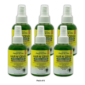 Jamaican Mango Lime - Hair N Sense Moringa Seed Oil 4 Oz (Pack of 6)