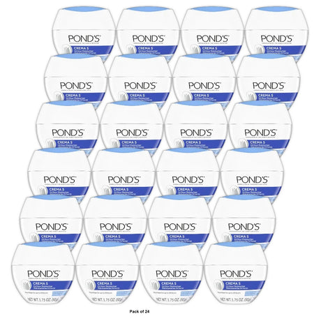 POND’S Crema S Moisturizing Face Cream for Dry to Very Dry Skin – 1.75 oz (Pack of 24)