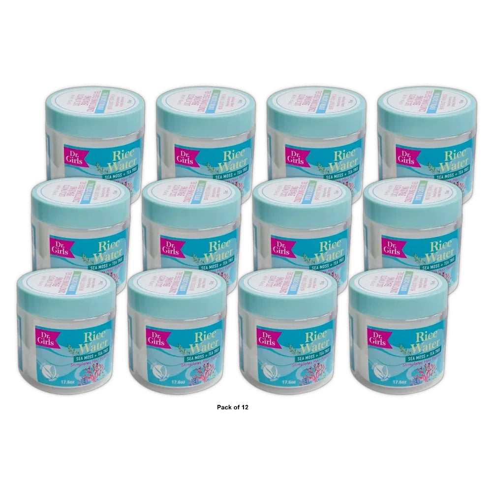 Dr.girls Braiding Gel 17.6oz - Sea Moss & Tea Tree (Pack of 12)