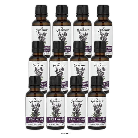 Cococare Lavender Oil 100 Percent Natural, Fluid Ounce 1. Oz (Pack of 12)