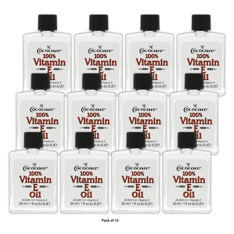 Cococare 100% Vitamin E Oil 1 fl oz (30 ml) (Pack of 12)