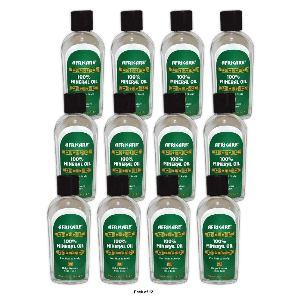 Cococare Africare 100% Mineral Oil 8.5 fl oz (250 ml) (Pack of 12)