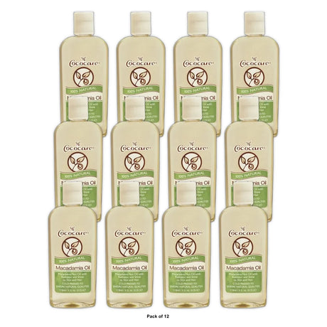 Cococare 100% Natural Macadamia Oil 4 oz (Pack of 12)