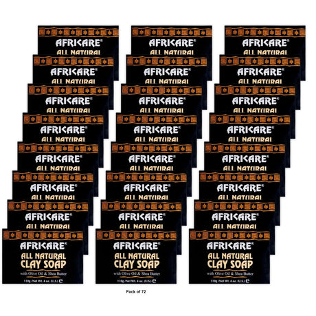 Cococare Products Africare All Natural Clay Soap 4 oz (Pack of 72)