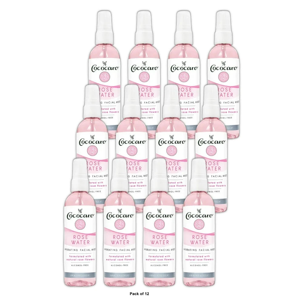 Cococare HG2783009 4 fl oz Hydrating Rosewater Face Mist (Pack of 12)