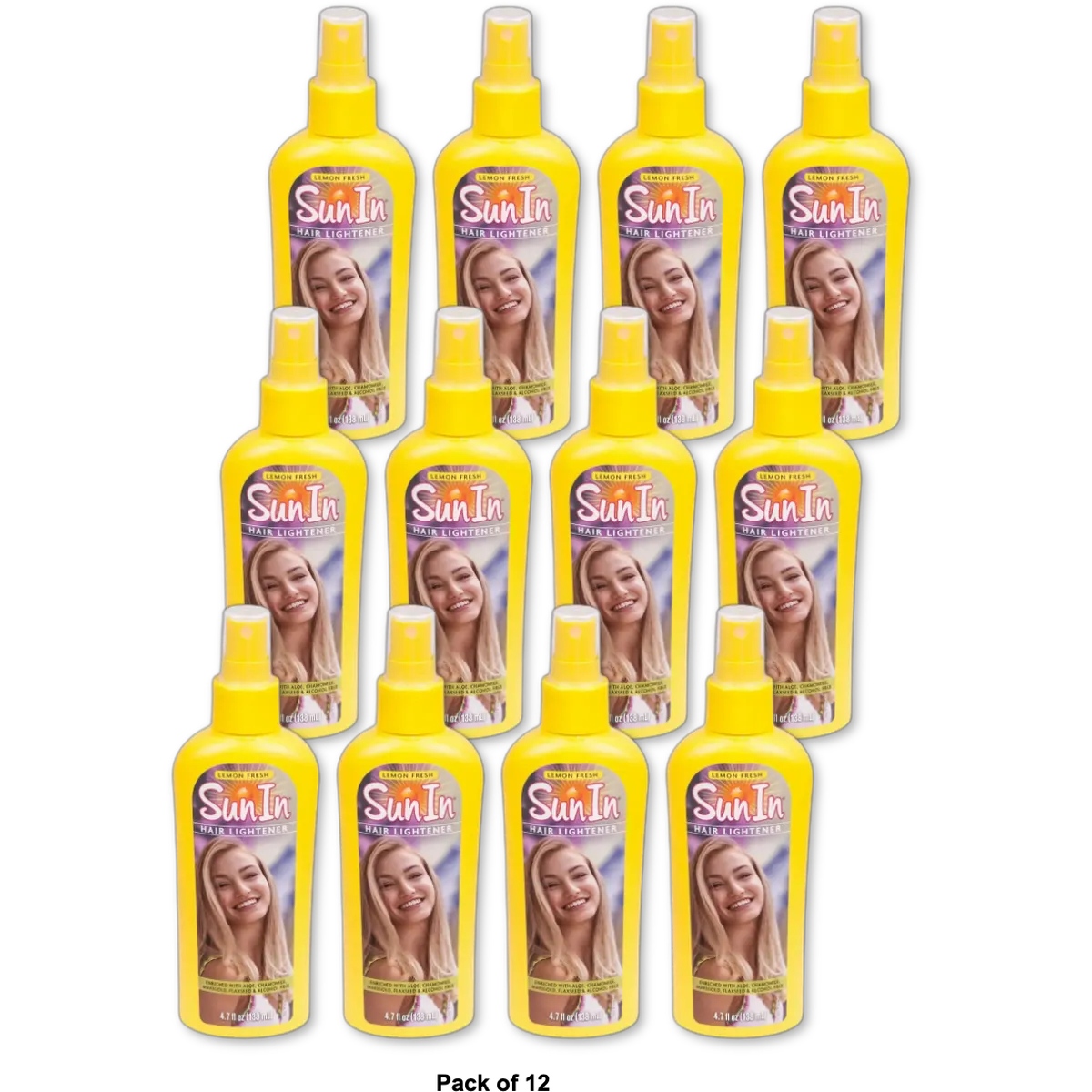 Sun In Hair Lightener Spray Lemon Fresh 4.7Oz (Pack of 12)