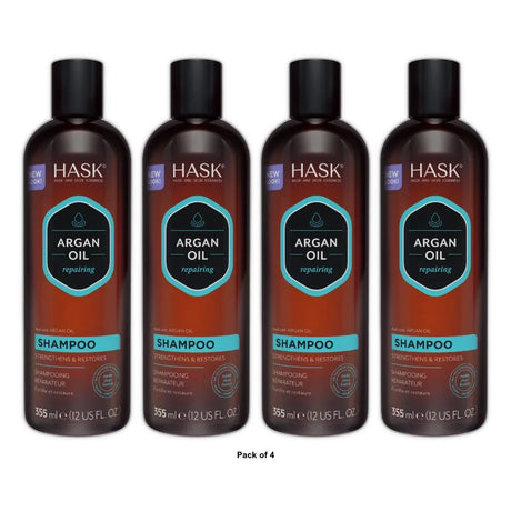 Hask Argan Oil Repairing Shampoo - 12 fl oz (Pack of 4)