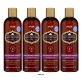 HASK Macadamia Oil Moisturizing Shampoo 12oz. (Pack of 4)