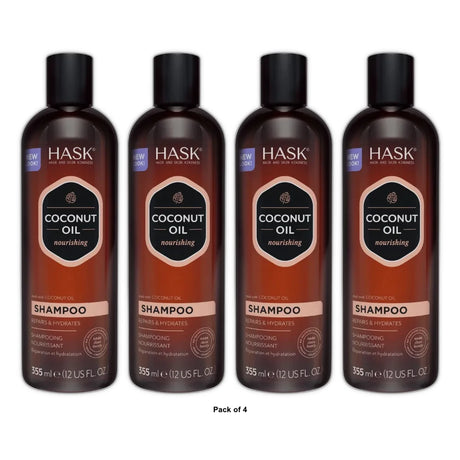 Hask Coconut Oil Nourishing Shampoo - 12 fl oz (Pack of 4)