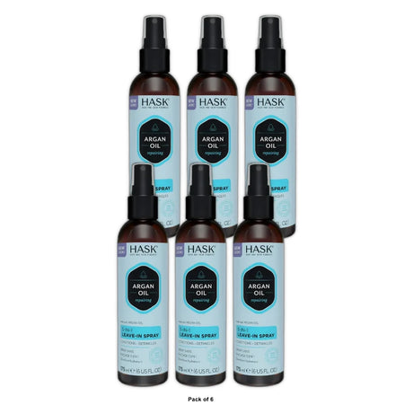 Hask Argan Oil Conditions & Detangles Leave-In Spray 6 Oz - (Pack of 6)