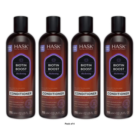 Hask Biotin Boost Thickening Conditioner 12 oz (Pack of 4)