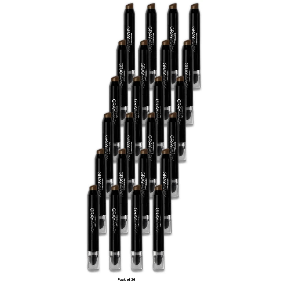 EVERPRO beauty Gray Away Quick Stick Root Touch Up Light Brown - 0.10oz (Pack of 36)