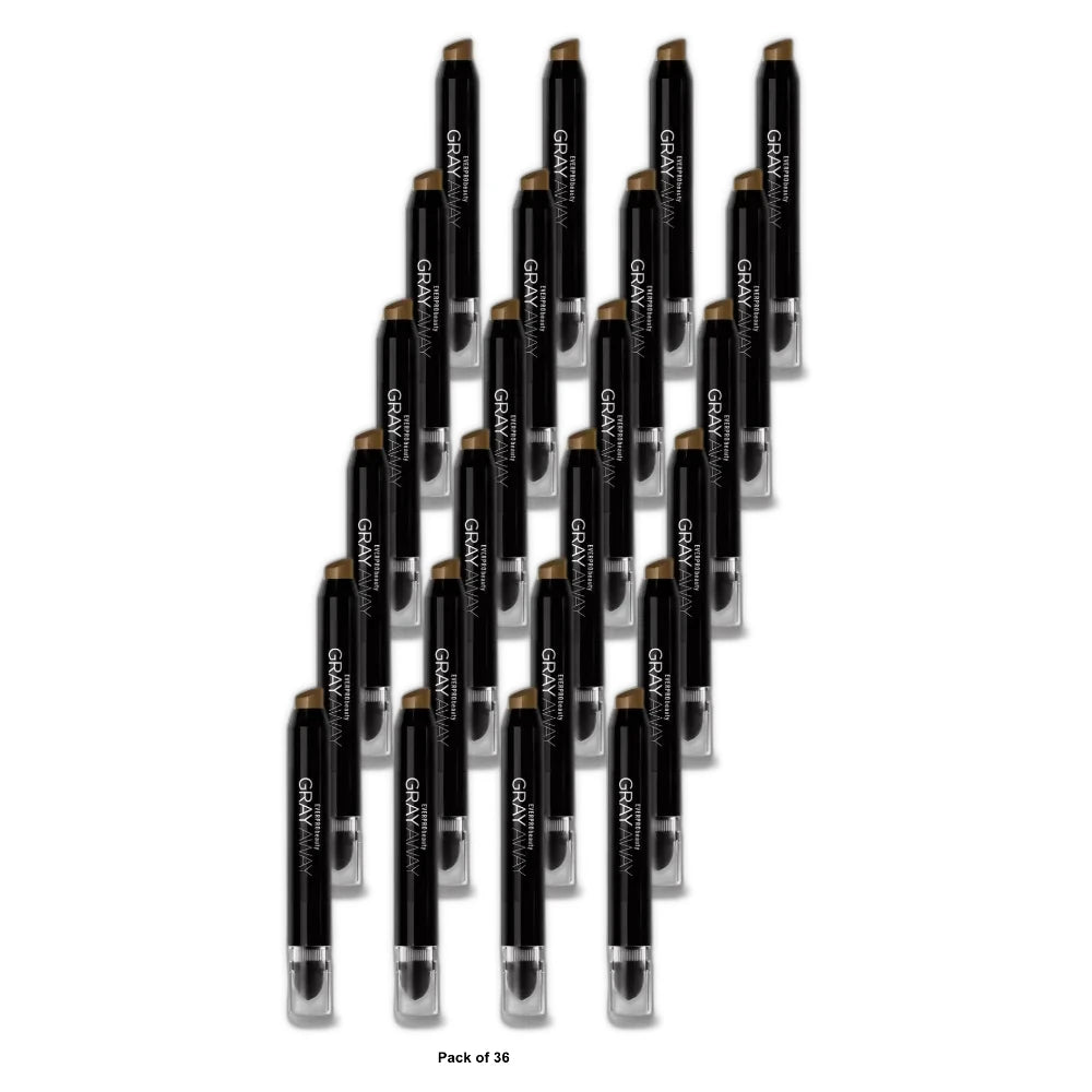 Everpro Gray Away Root Touch-Up Concealer for Men & Women Quick Stick Light Bro (Pack of 36)